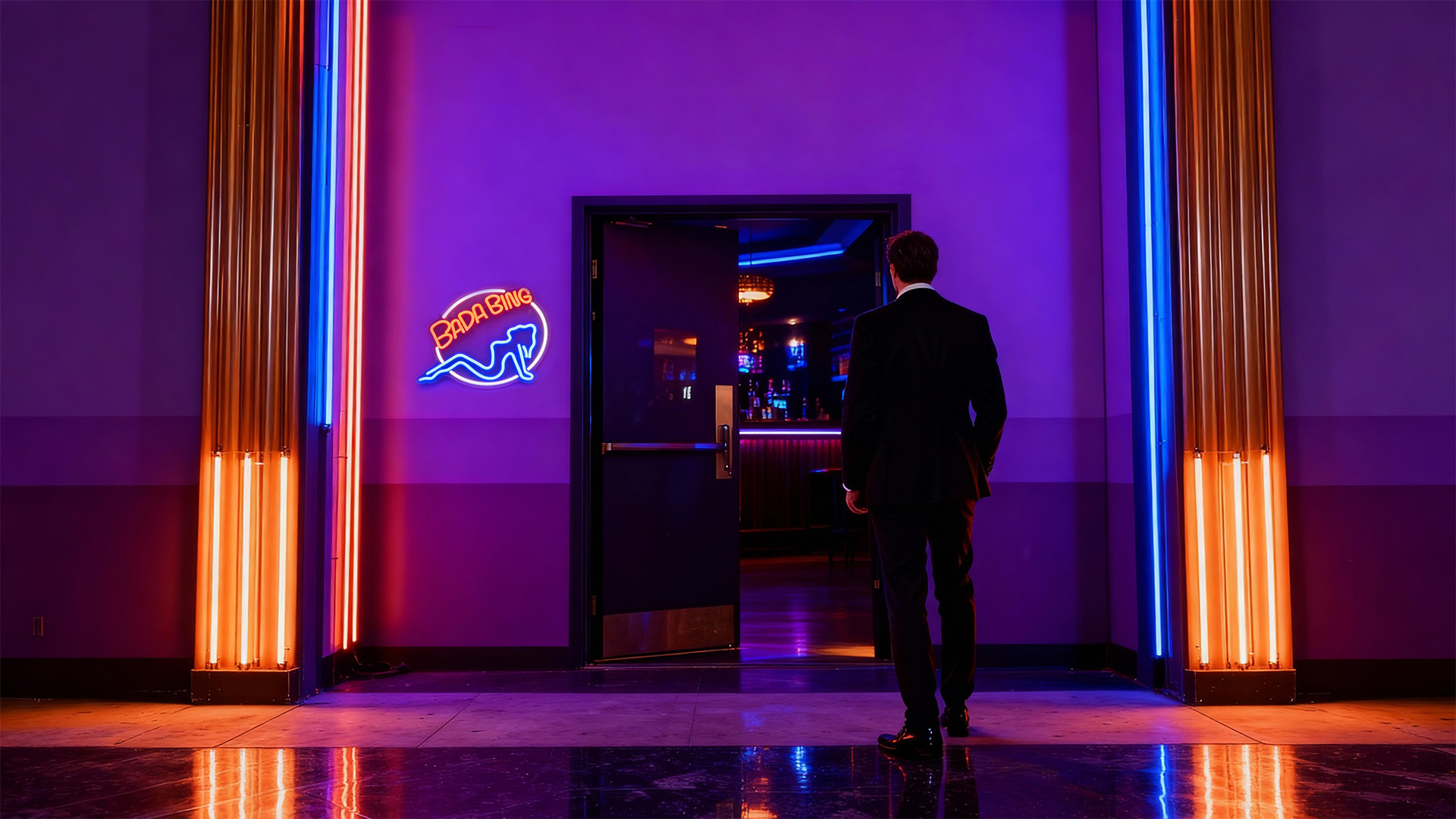 ネオンサイン　BADA BING オーダーメイド　ネオンライト インテリア Amazon.com: Bada Girls Neon Sign for Wall Décor Dimmable Bing